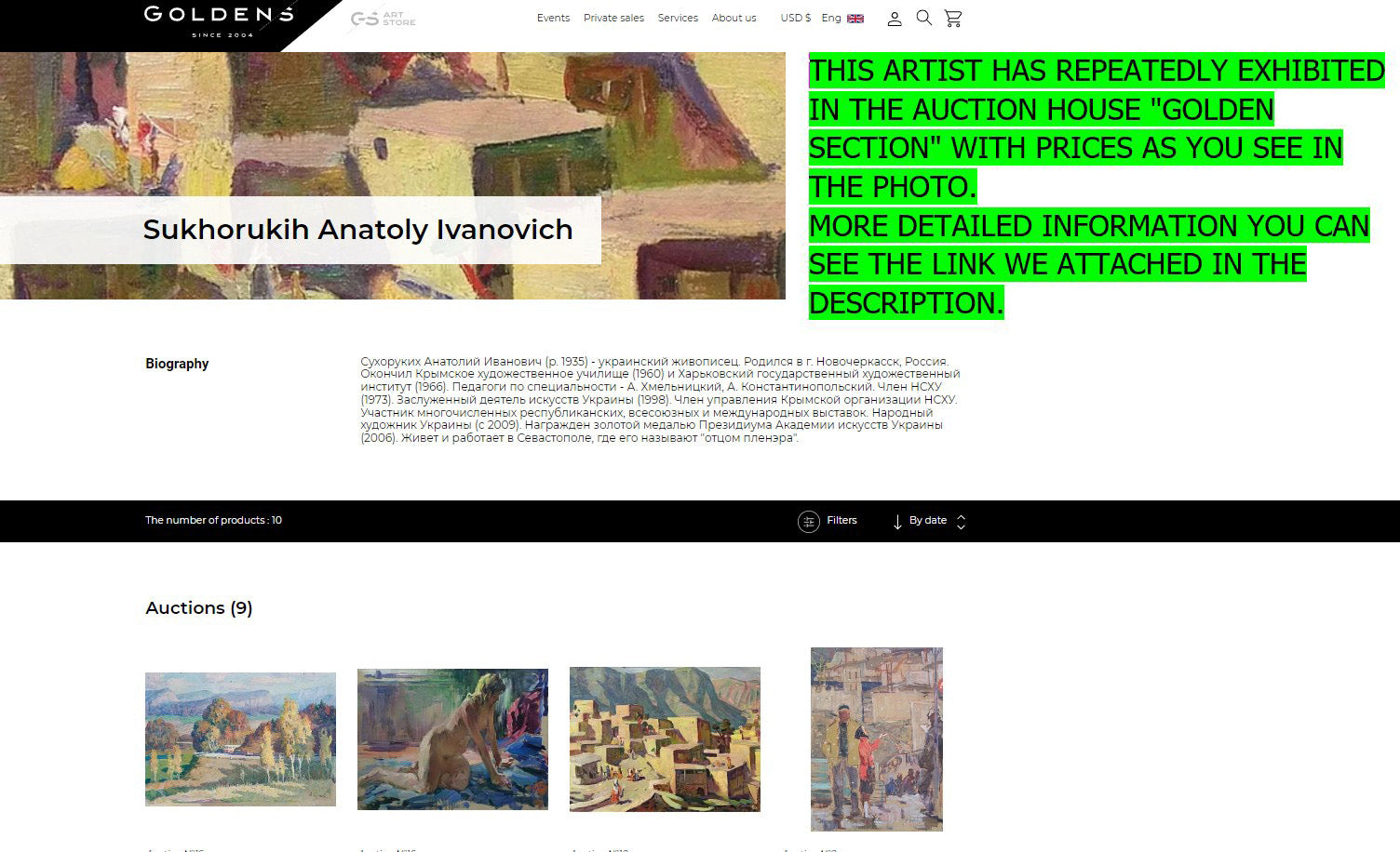 Oil painting Shipyard by Anatoly Sukhorukih at Golden’s Auction House