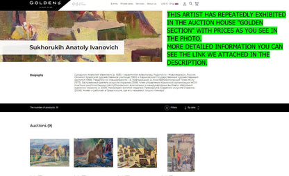 Oil painting Shipyard by Anatoly Sukhorukih at Golden’s Auction House