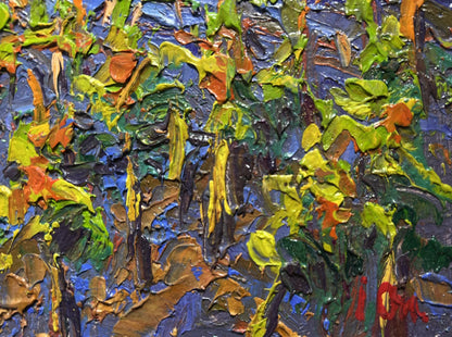 Oil painting Growing grapes in the village by Oleksiy Ivanyuk