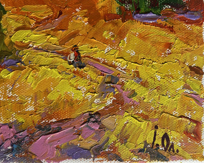 Vibrant impressionist oil painting A light breeze in the field by Oleksiy Ivanyuk