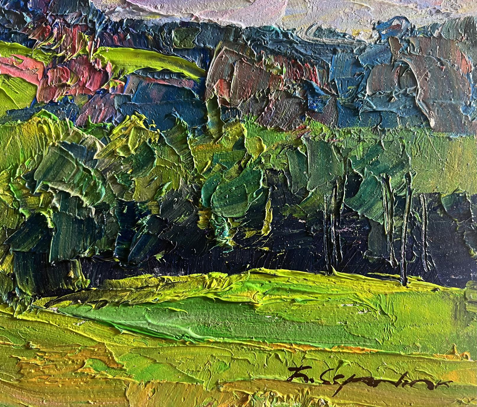 Oil painting Summer meadows and forests by Boris Serdyuk