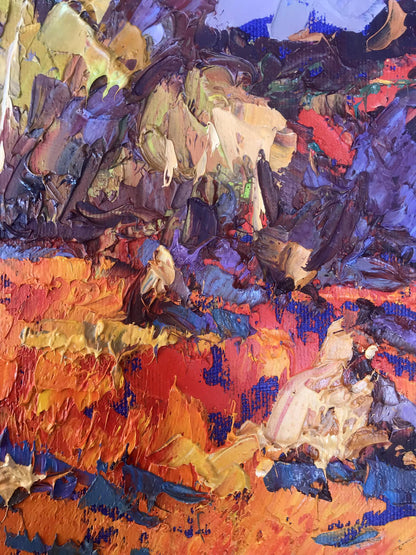 Alex Ivanyuk's rendition of crimson stubble in oil paint