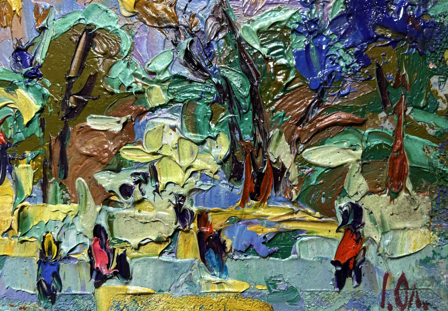 Vibrant impressionist oil painting Morning bustle of the city by Oleksiy Ivanyuk