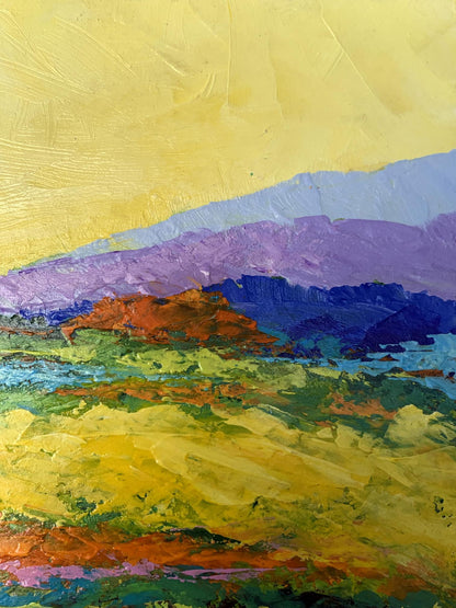 Vibrant impressionist oil painting Sunset is approaching by V. Zadorozhnya
