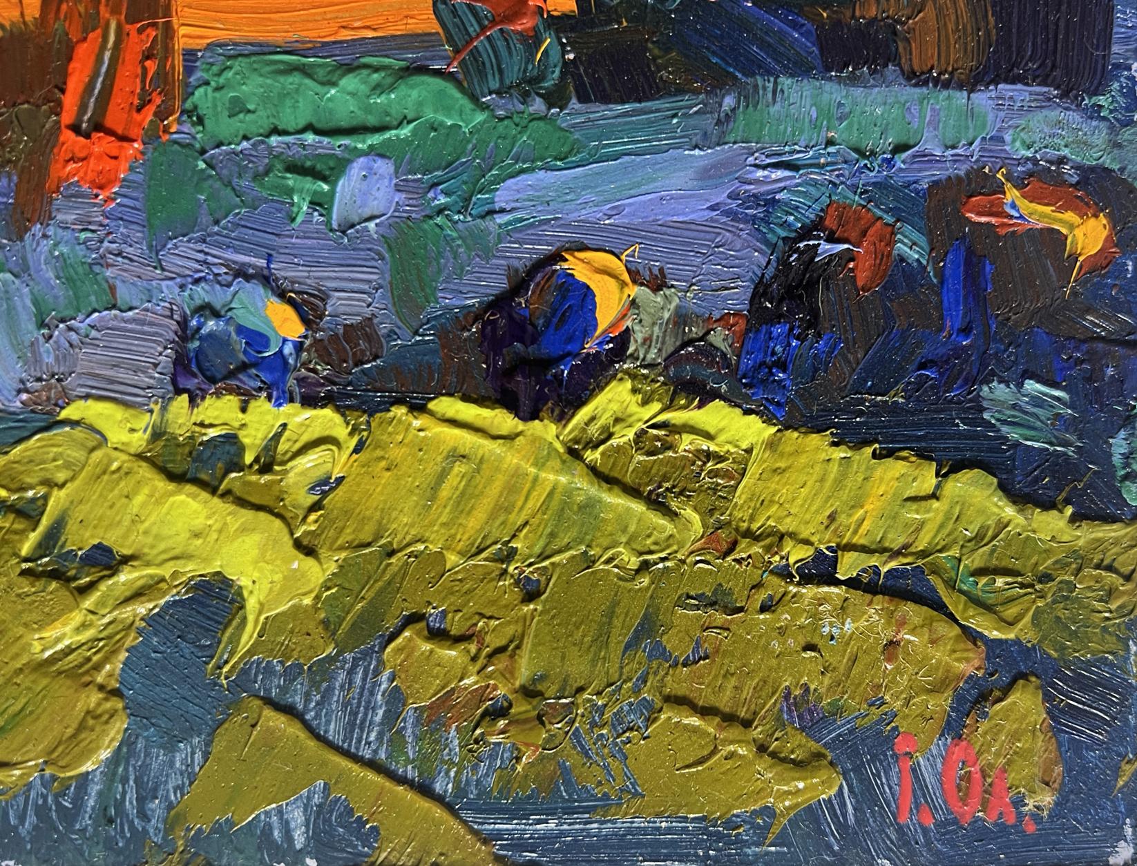 Vibrant impressionist oil painting Far away in the silence of nature by Oleksiy Ivanyuk