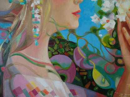 Abstract oil painting Breath of Spring by Anatoly Tarabanov