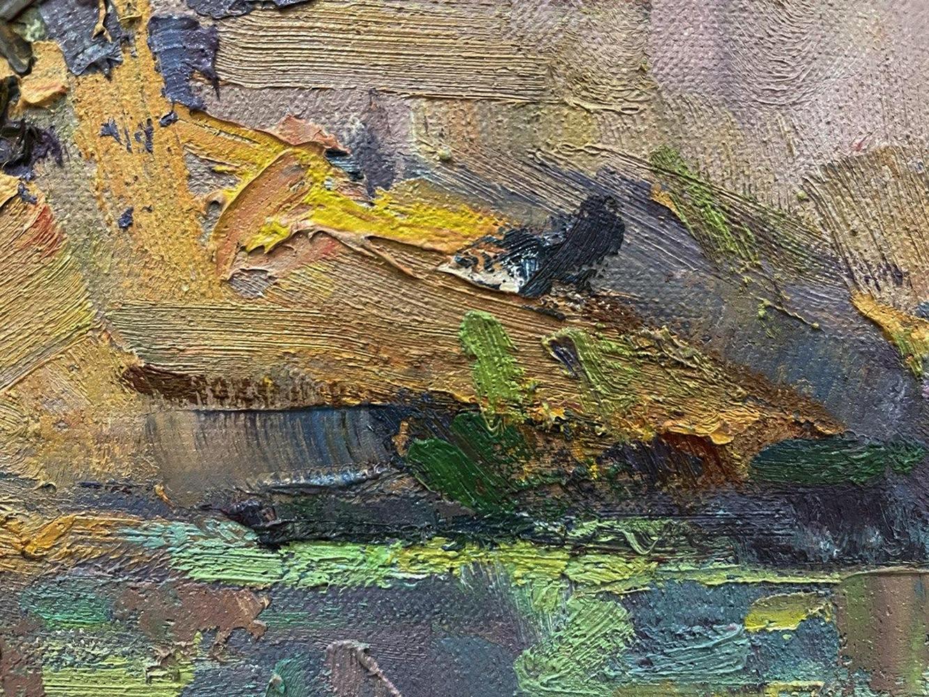 Oil painting Summer bouquet by Oleksandr Andreev with impasto brushstrokes