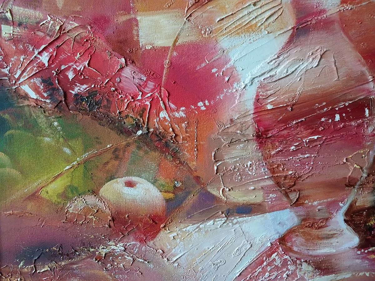 Abstract oil painting Still life on a chic table Anatoly Tarabanov