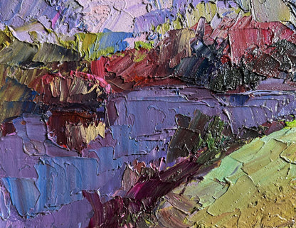 Oil painting Hot August Day by Boris Serdyuk with vibrant impasto strokes