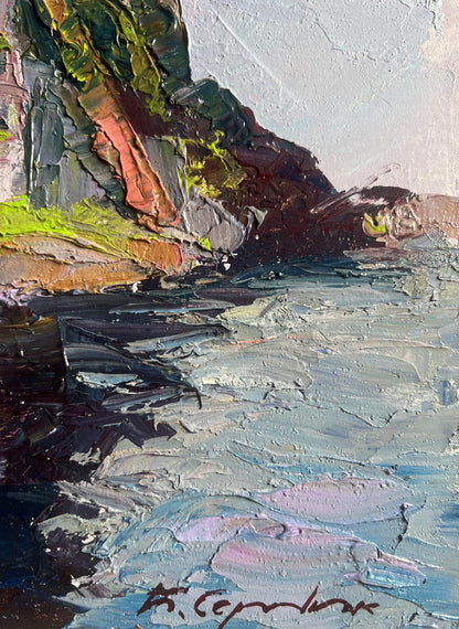 Impressionistic oil painting Fortress by the Sea by Boris Serdyuk