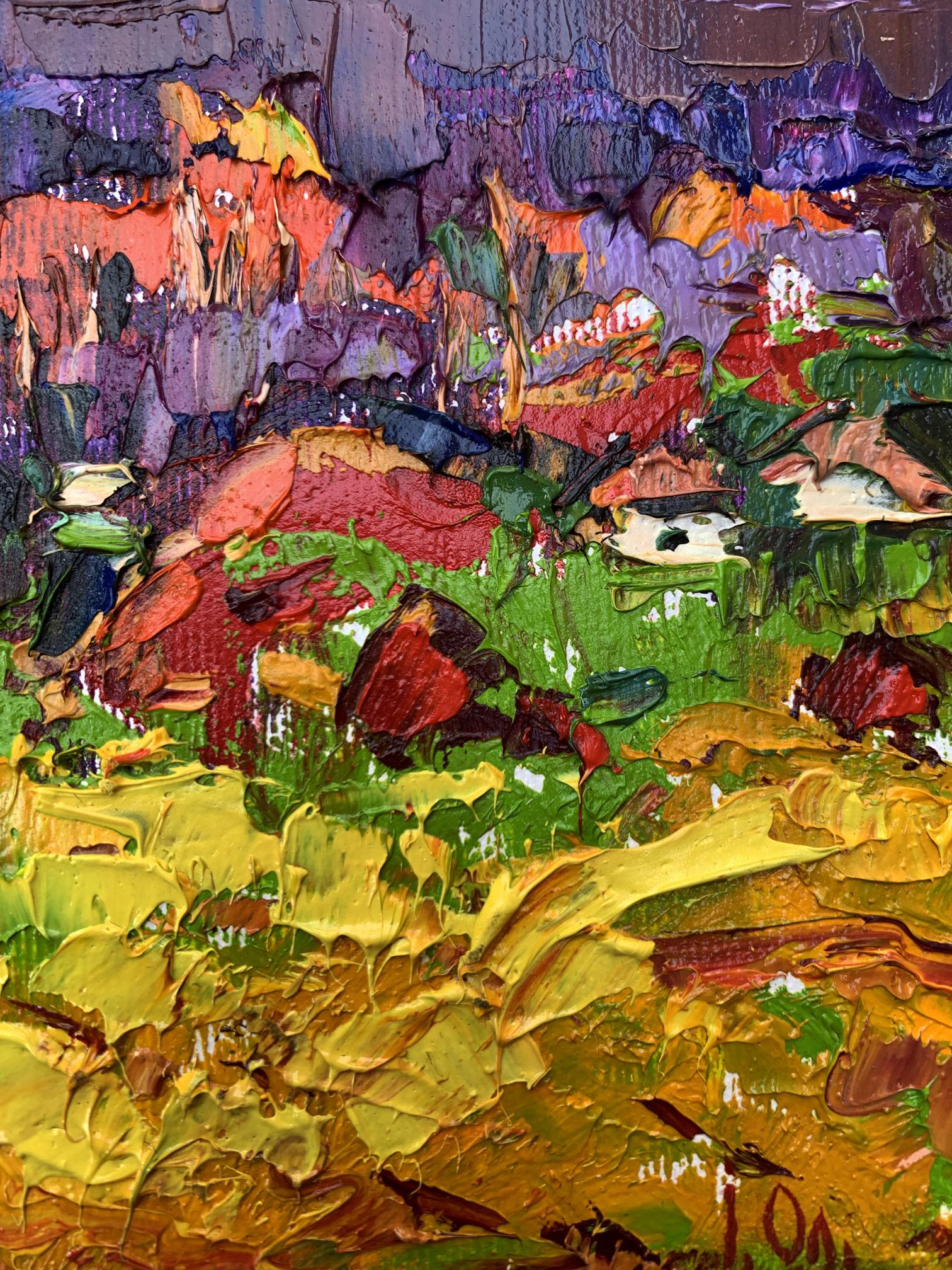 Oil painting After the Rain by Oksana Ivanyuk vibrant landscape