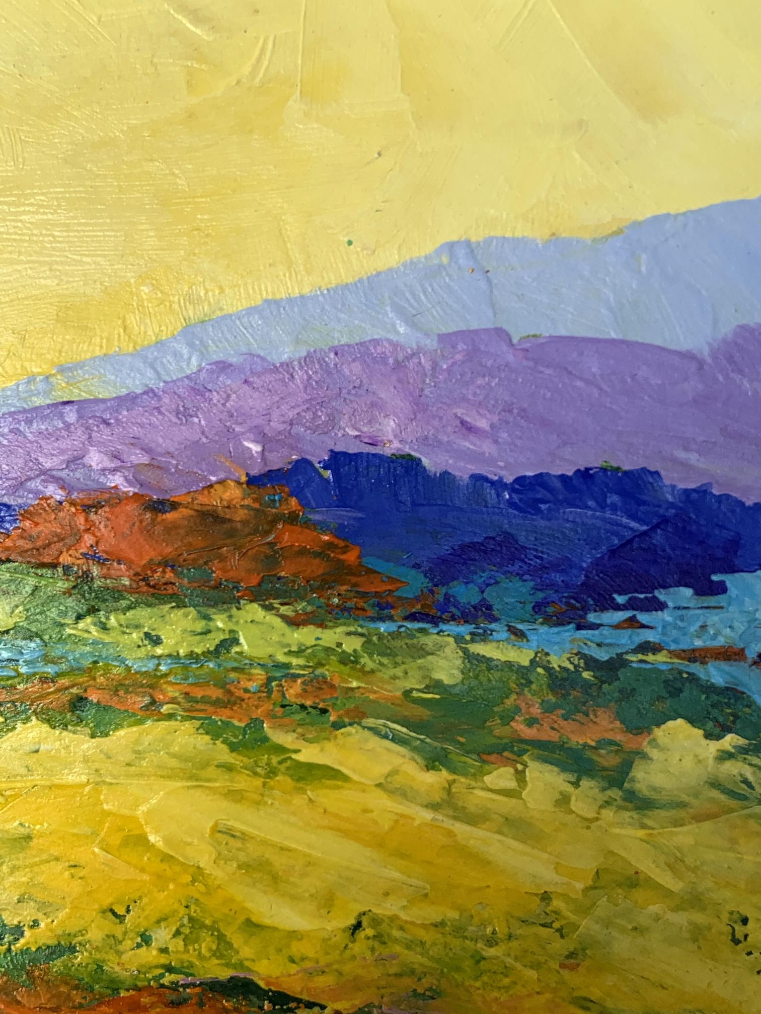 Vibrant impressionist oil painting Sunset is approaching by V. Zadorozhnya