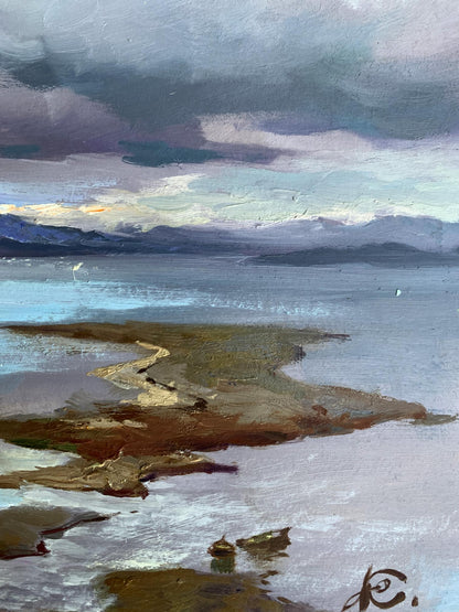 Oil painting The river washes the mountains by Yuriy Suprunchuk