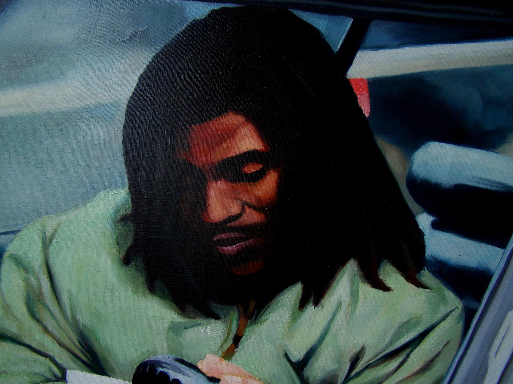 Oil painting portrait of Eminem and friends by Yulia Lihina