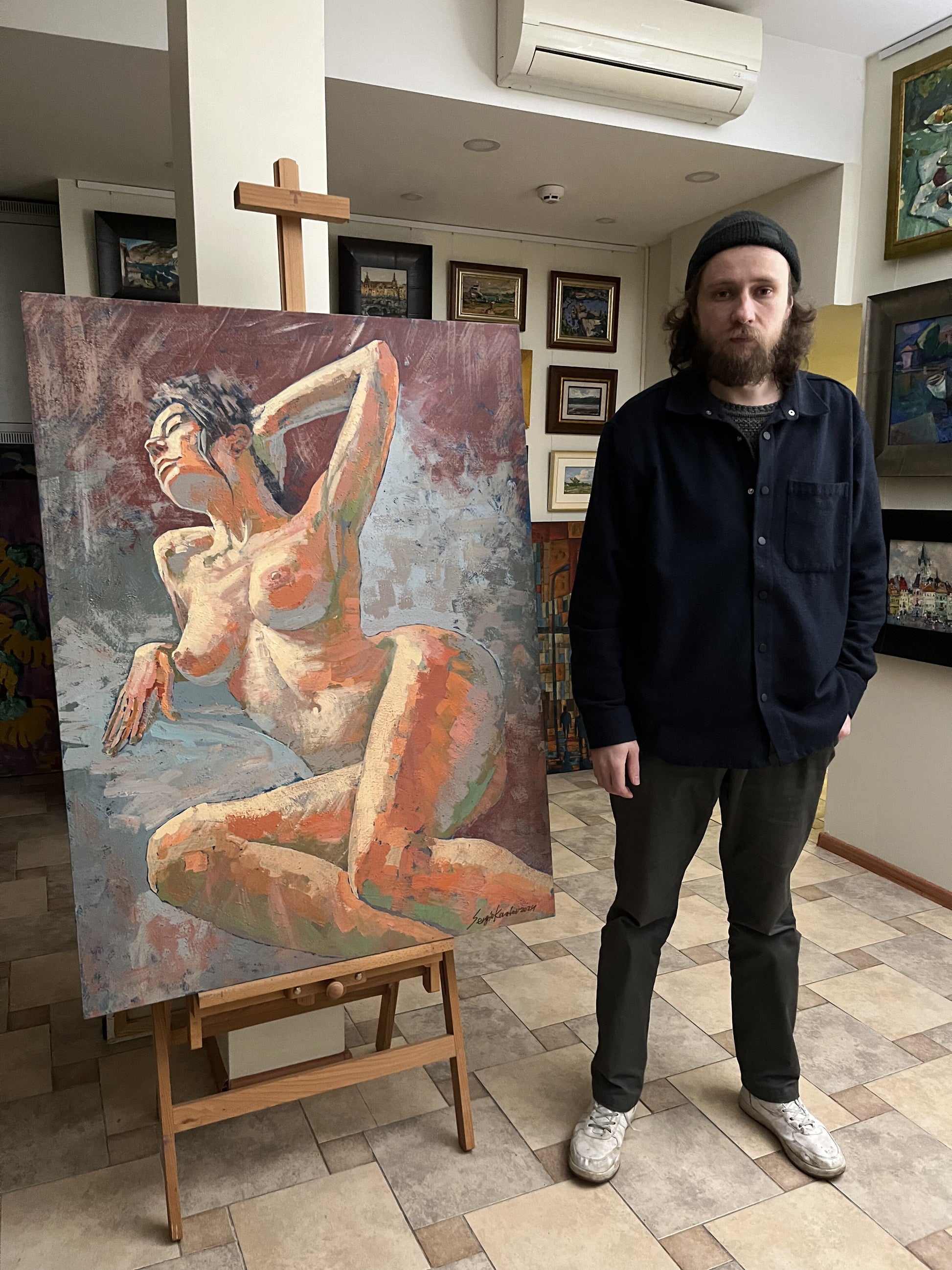 Acrylic painting expressionism Painting with people Serhiy Kovalev Artwork for Sale    