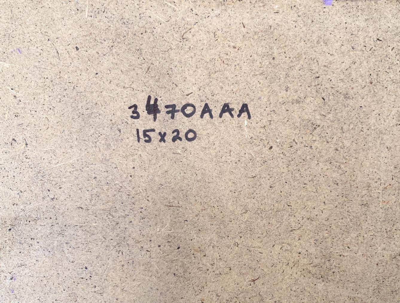 Back of V. Zadorozhnya oil painting 3470aaa 15x20 on particle board