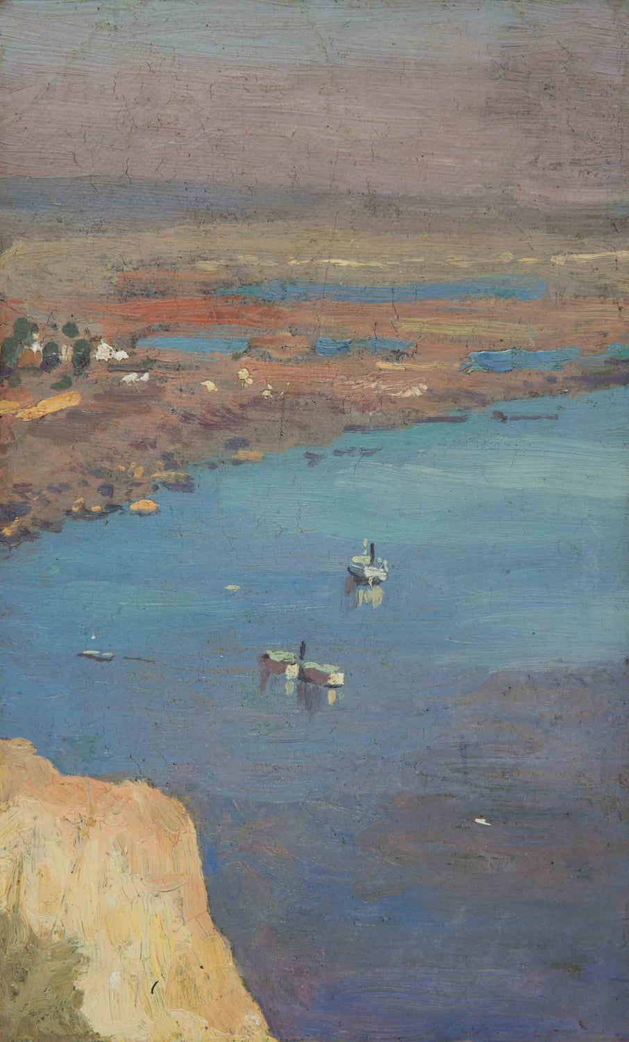 Oleksandr Murashko original oil painting of serene coastal landscape