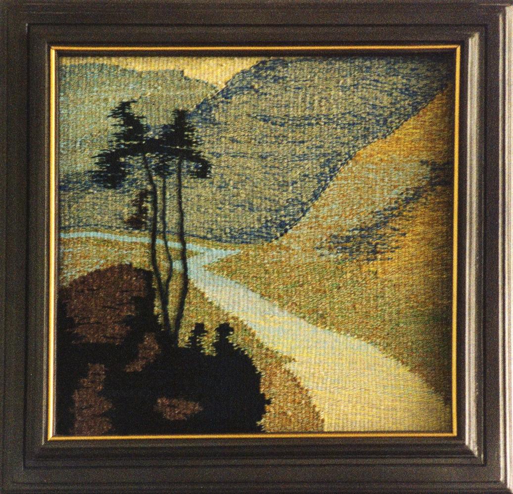 Handmade tapestry Road in the Mountains by Vasily Korkishko
