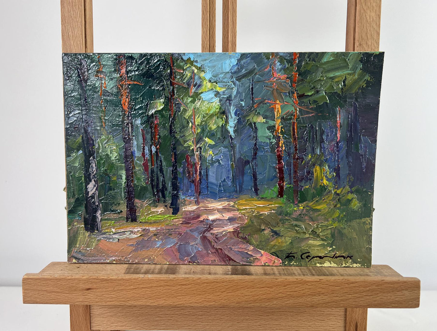 Oil painting The Silence of the Summer Forest by Boris Serdyuk