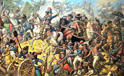 Oil painting Napoleon in Egypt by Daniil Litvinov battle scene