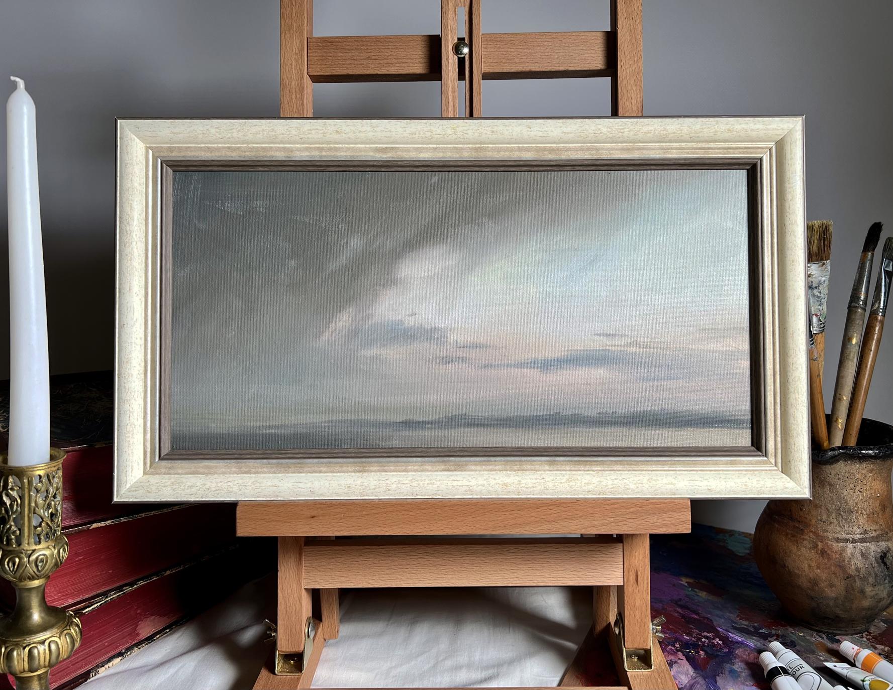Oil painting A storm is coming by Tatyana Derdey with serene sky
