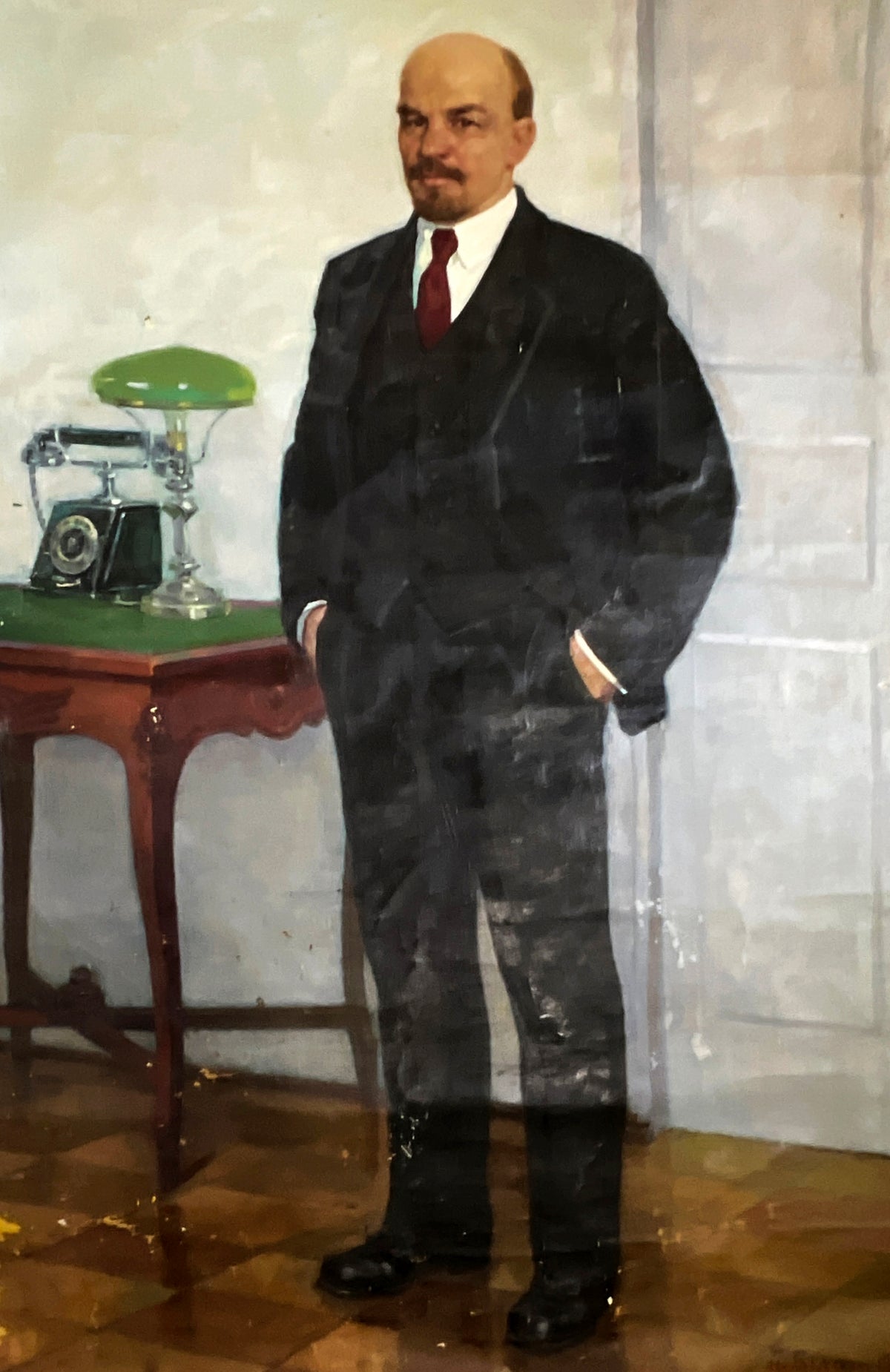 Oil painting Lenin in a Business Suit Petr Bilan