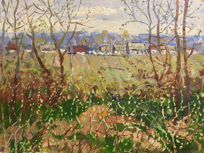 Vibrant impressionist oil painting Blooming spring has arrived by Georgy Kolosovsky
