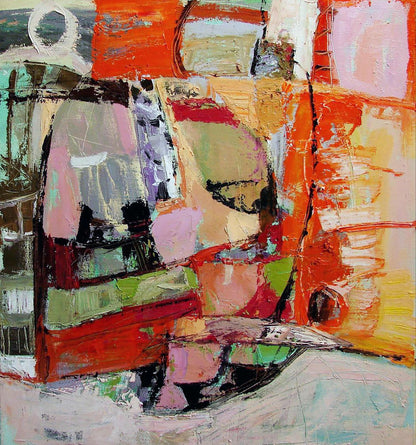 Oil painting Orange mood by Tatyana Shulyak with bold vibrant brushstrokes