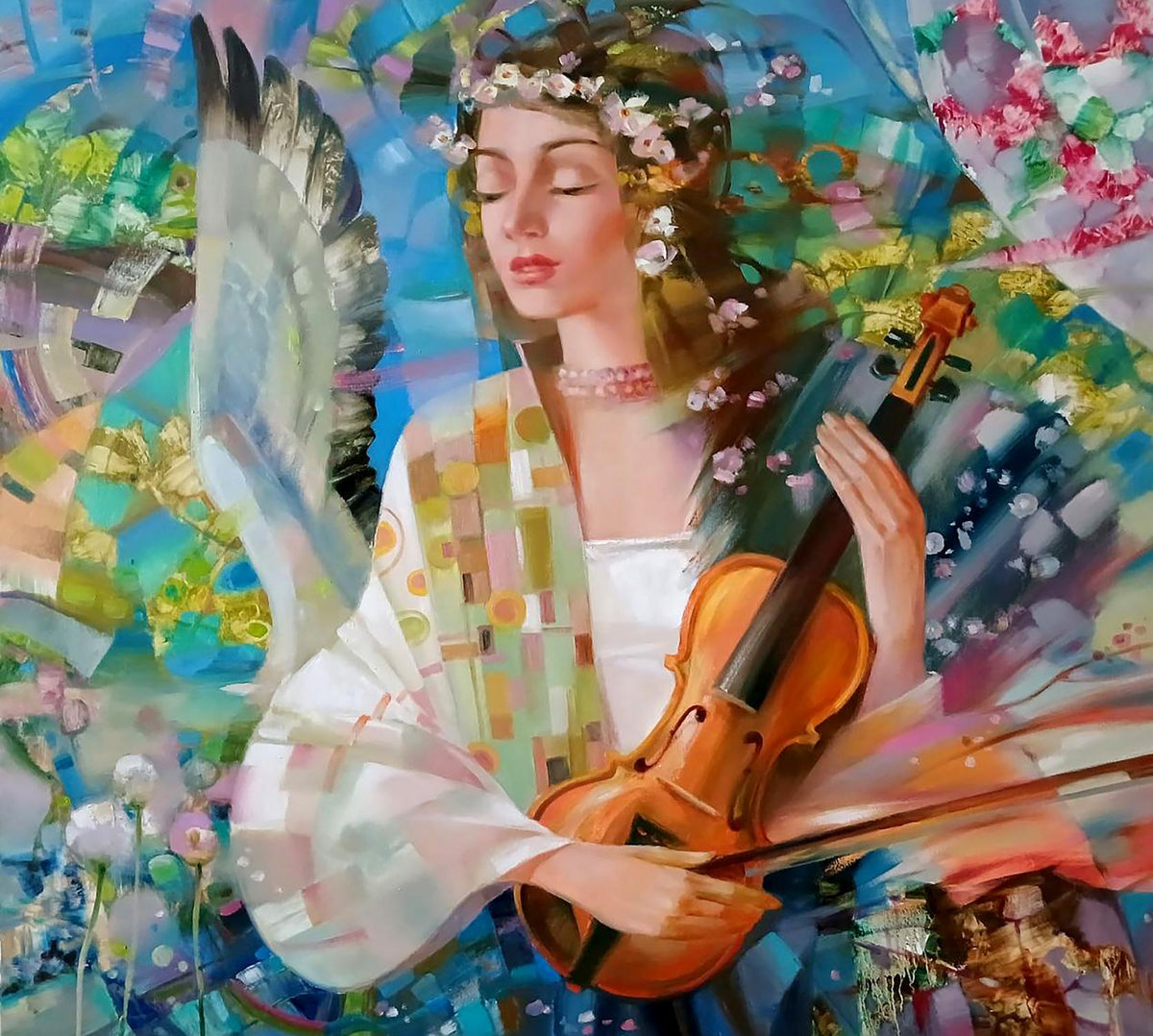 Abstract oil painting Breath of spring Anatoly Tarabanov