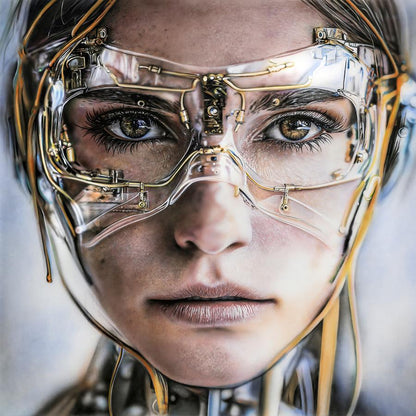 Acrylic painting My New Glasses Johannes Wessmark