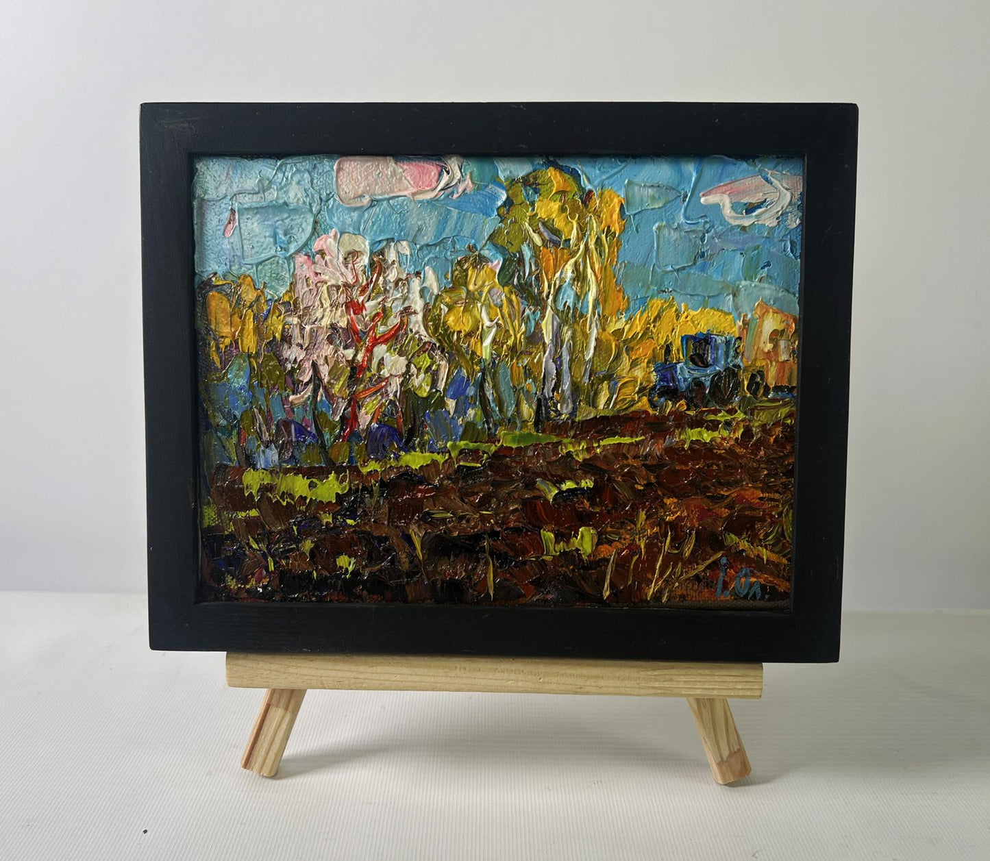 Oil painting Early spring over the village silence by Oleksiy Ivanyuk