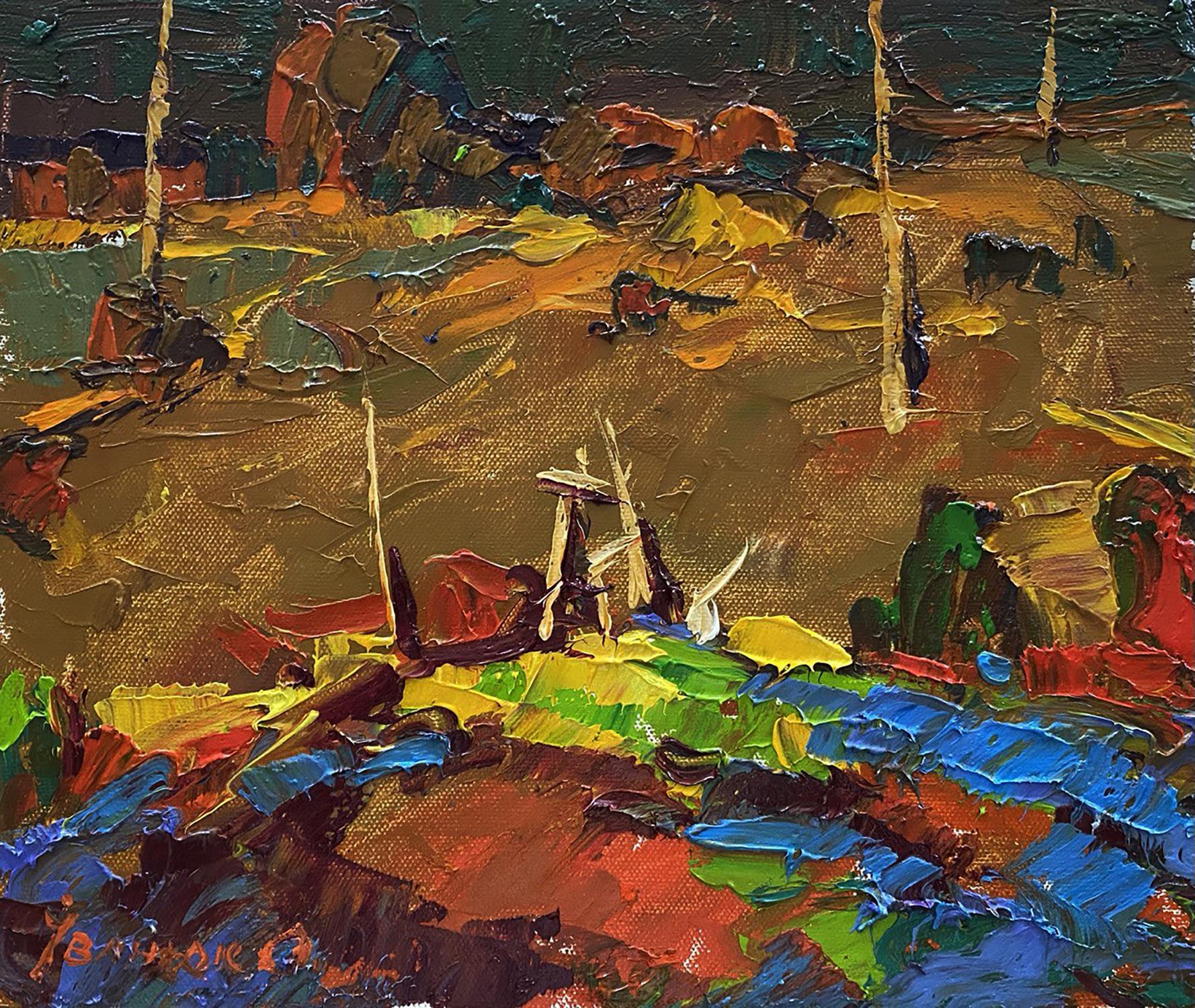 Vibrant impressionist oil painting In the Evening by Oleksiy Ivanyuk