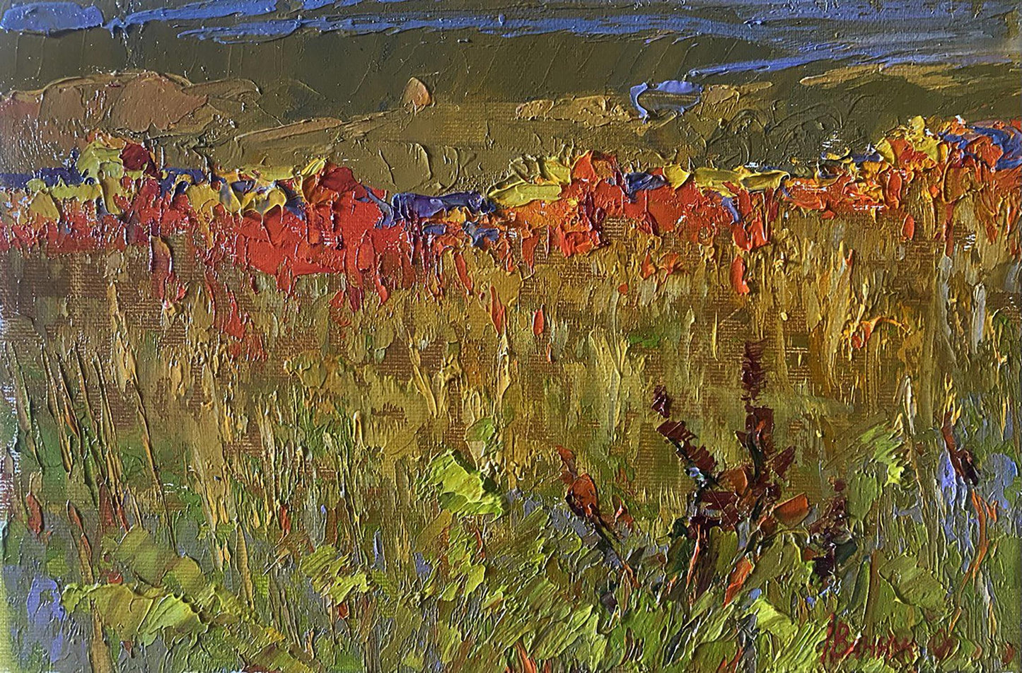 Vibrant impressionist oil painting Step to the Horizon by Oleksiy Ivanyuk