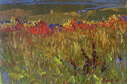 Vibrant impressionist oil painting Step to the Horizon by Oleksiy Ivanyuk
