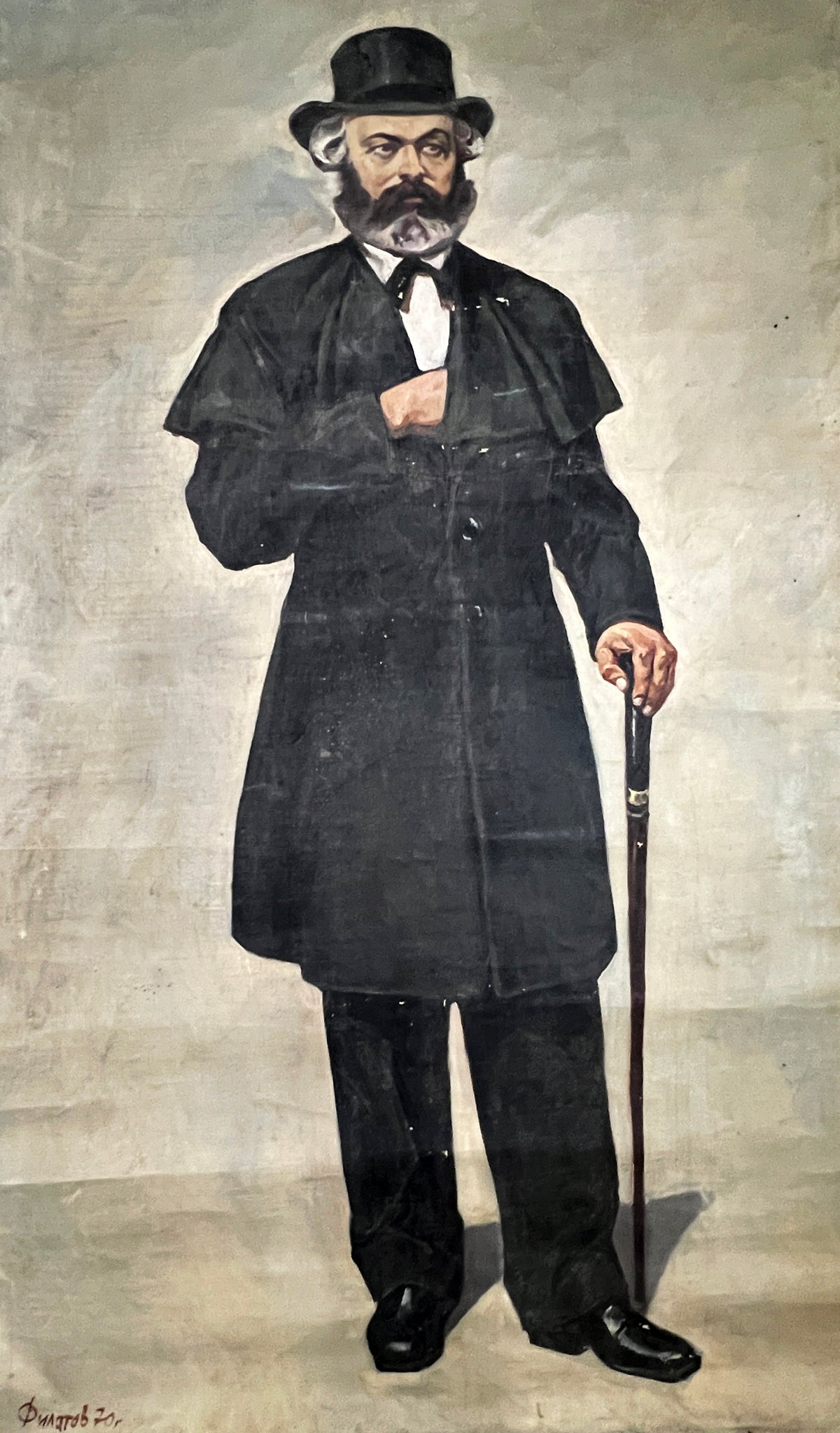 Oil painting Karl Marx Konstantin Filatov