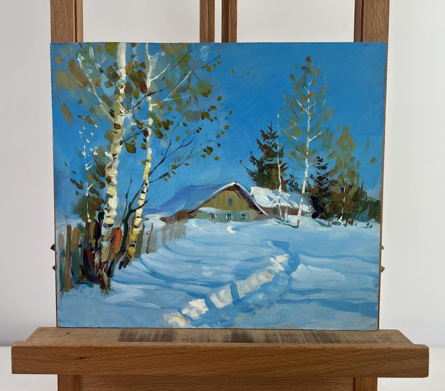 Oil painting Where the winter fairy tale lives by Yuriy Suprunchuk