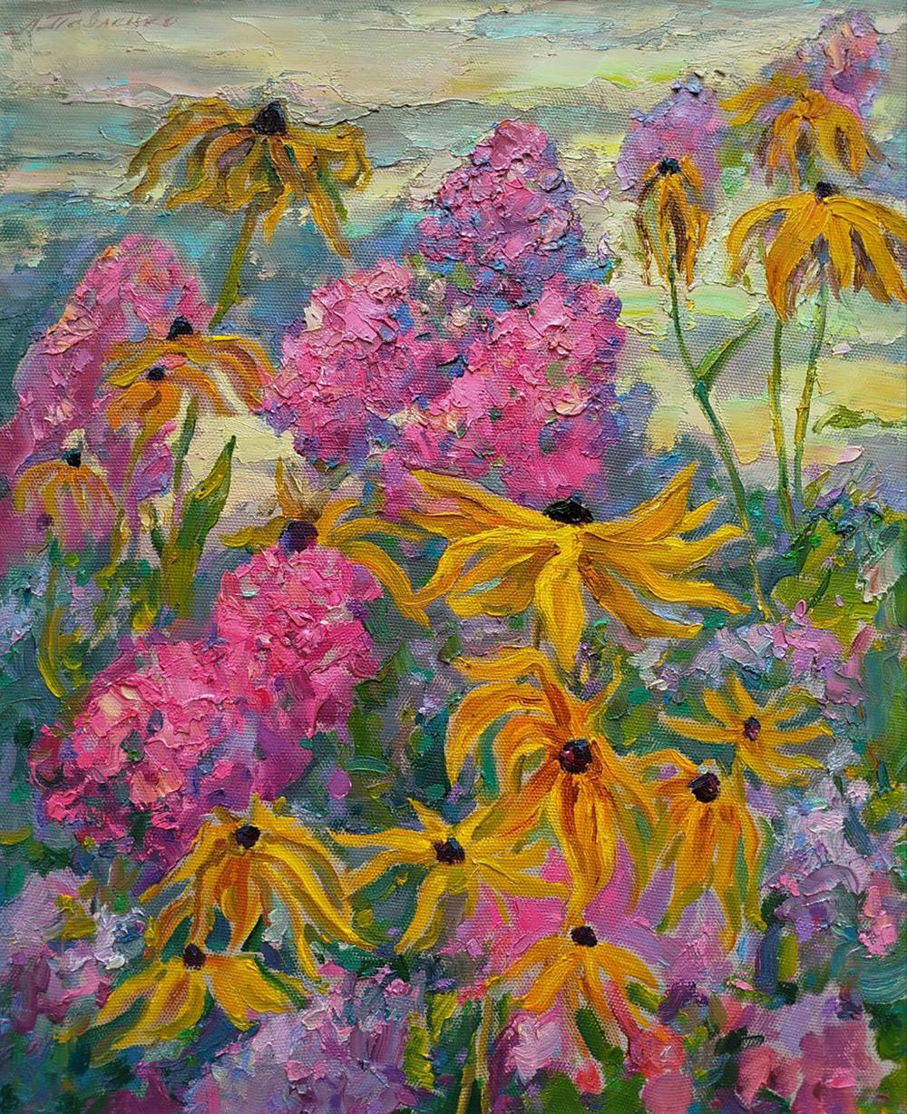 Vibrant impressionist oil painting The Color of Summer by Leonid Pavlenko