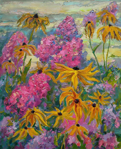 Vibrant impressionist oil painting The Color of Summer by Leonid Pavlenko