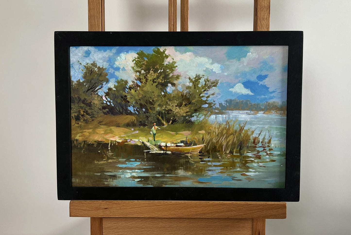 Oil painting Summer journey along the river by Yuriy Suprunchuk