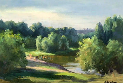 Oil painting Summer rest Boris Serdyuk
