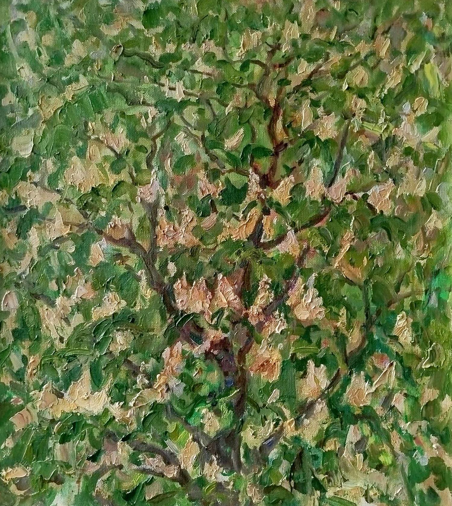Oil painting of Chestnut blossoms by Leonid Pavlenko