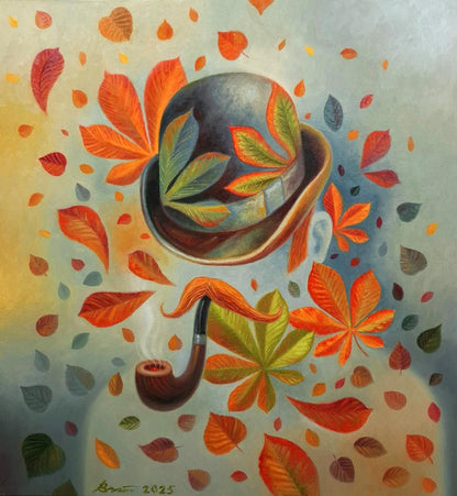 Oil painting Invisible Among the Foliage Sergey Voichenko
