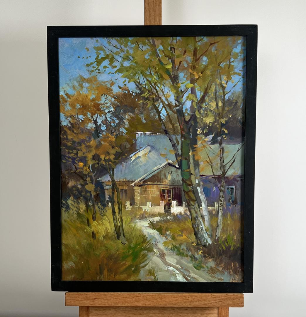 Oil painting The rustle of autumn outside the window by Yuriy Suprunchuk