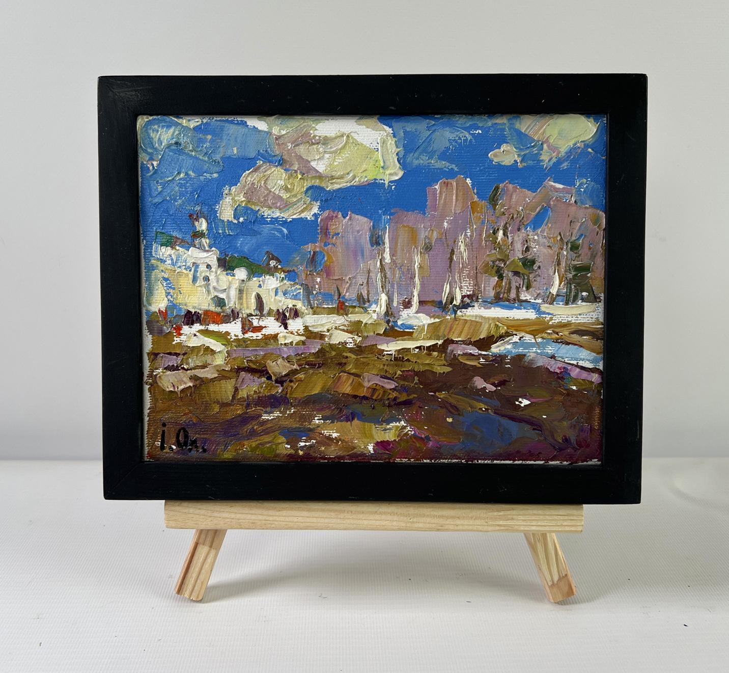 Oil painting Breath of Spring by Oleksiy Ivanyuk desert landscape