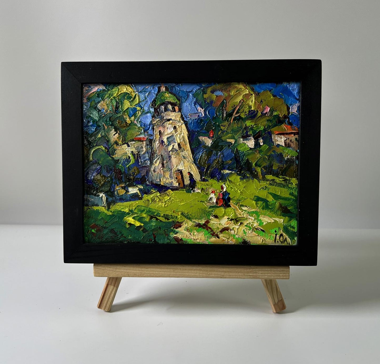 Oil painting of Chapel near the village by Oleksiy Ivanyuk