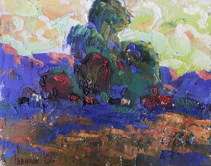 Oil painting In the shade of willows Alex Ivanyuk