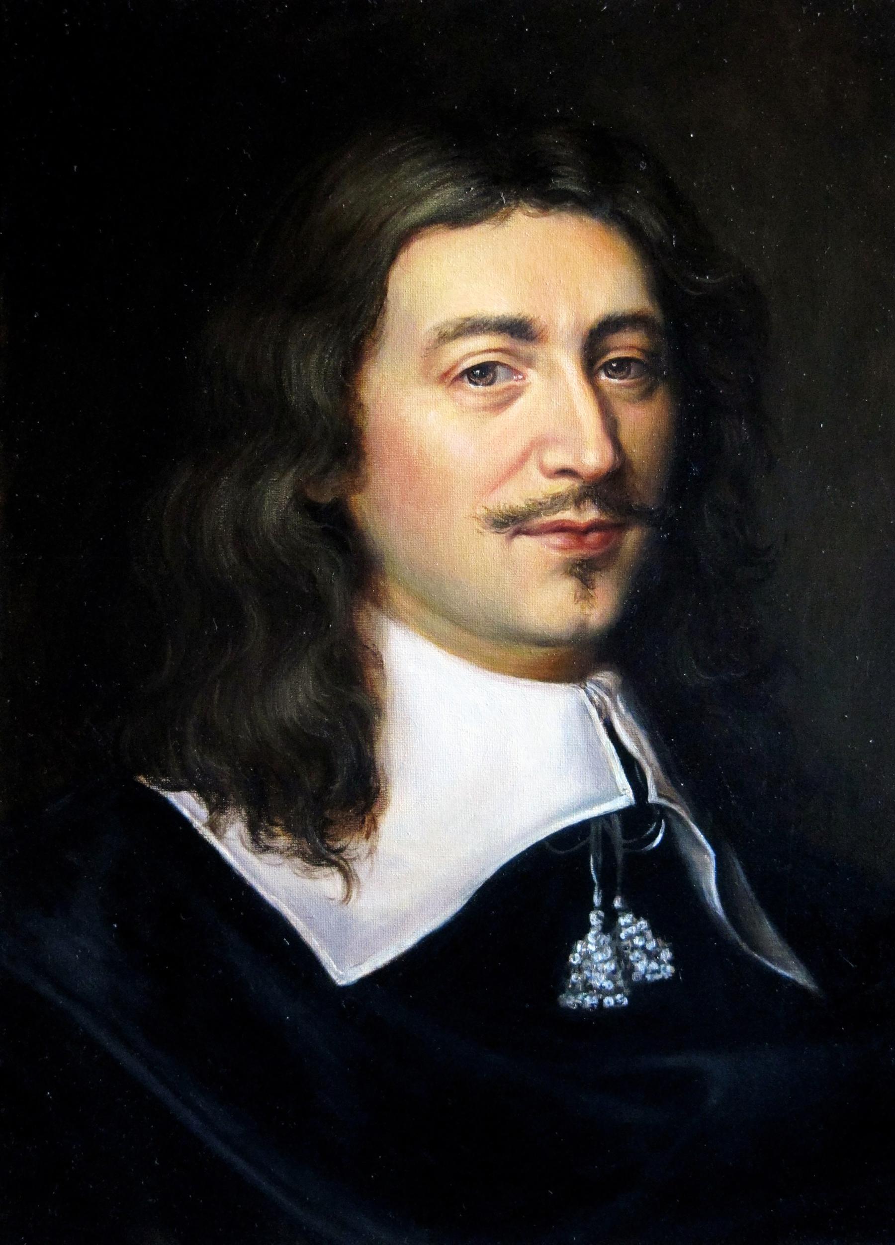 Oil painting Gallant Valeriy Bulat portrait of man with long dark hair