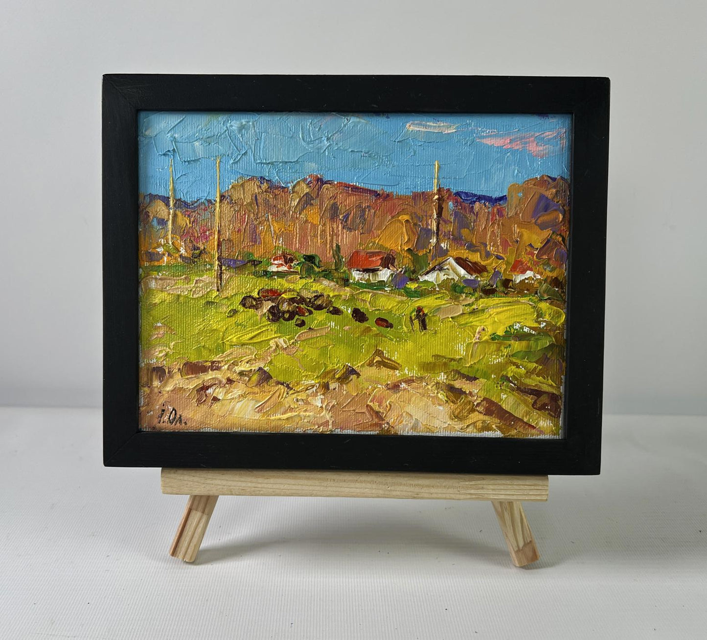 Oil painting Sunny day outside the village by Oleksiy Ivanyuk