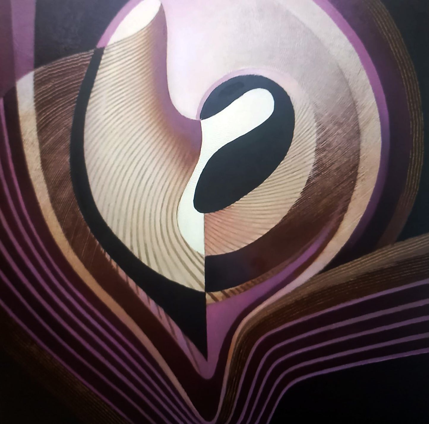 Oil painting Shell by Alexander Strashevich with purple swirls