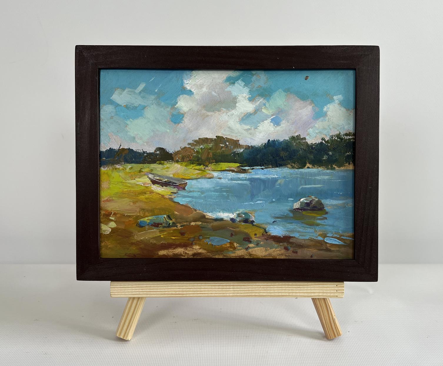 Oil painting Summer harmony of water and sky by Yuriy Suprunchuk